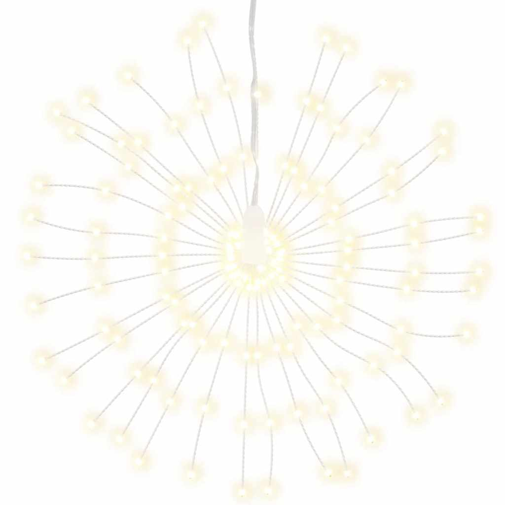 vidaXL luces de navidad de estrellas 4 uds 140 LED blanco cálido 17 cm