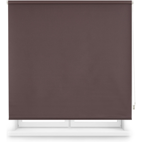 Estor enrollable opaco a medida 170x230 marrón oscuro
