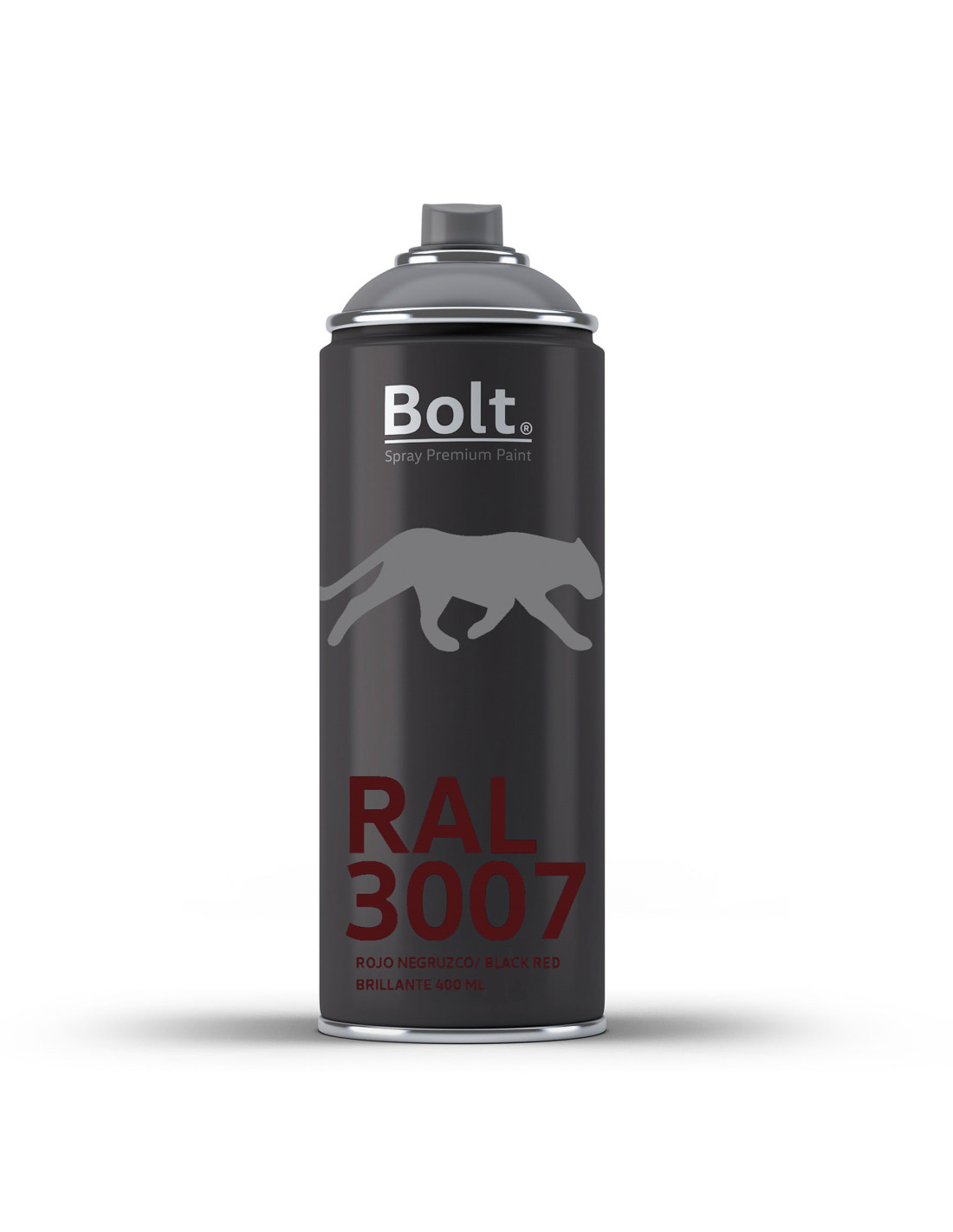 Spray bolt premium acrilico brillante ral 400 ml (ral 3007 rojo negruzco)