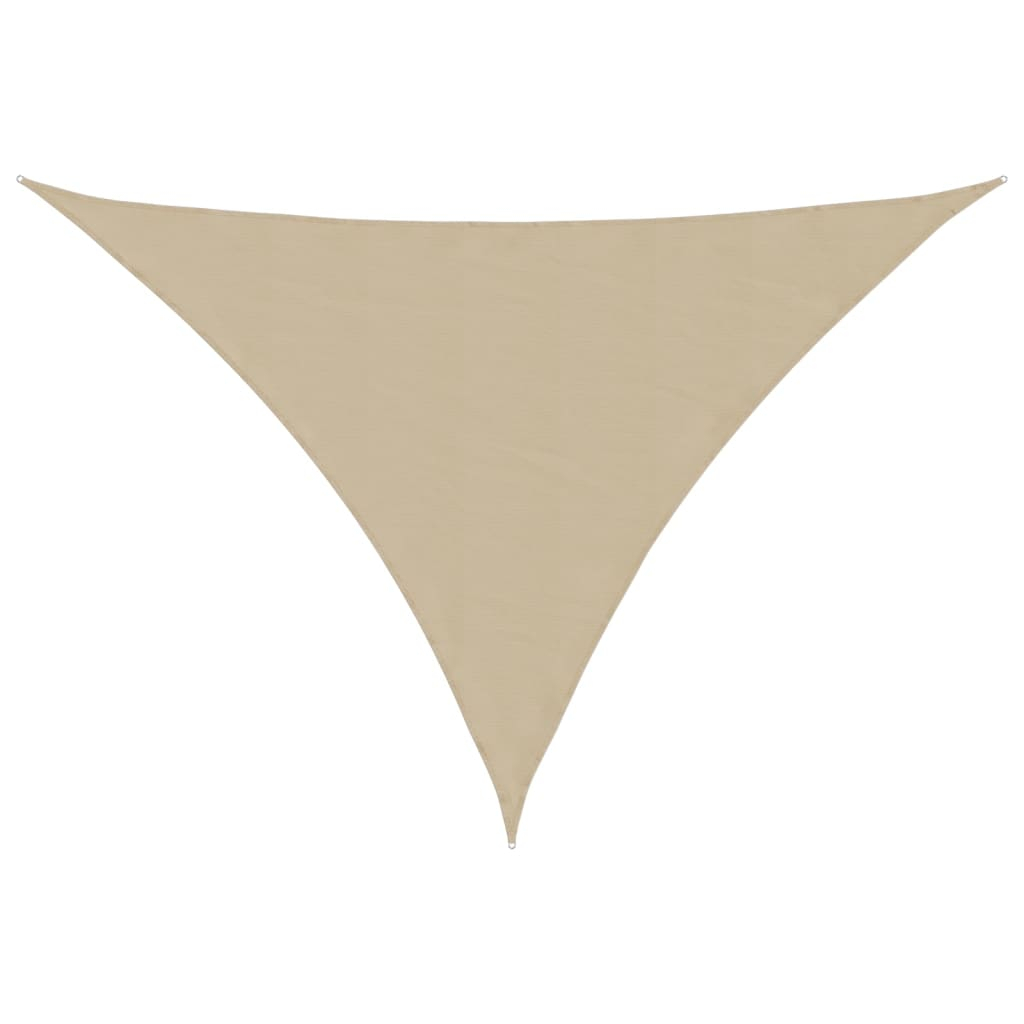 vidaXL toldo de vela triangular tela oxford beige 4x5x6,4 m