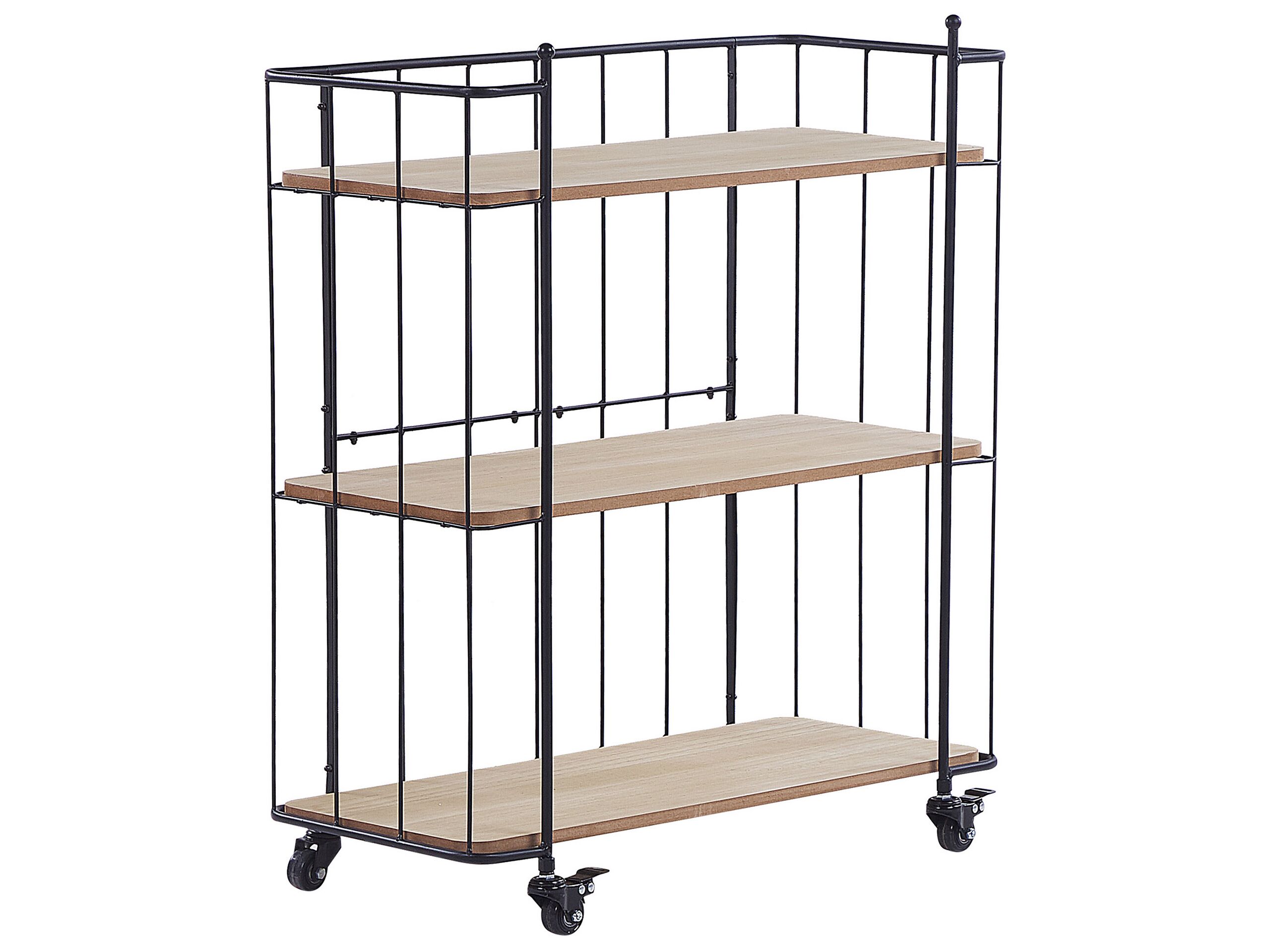 Carrito de cocina gabbs metal negro