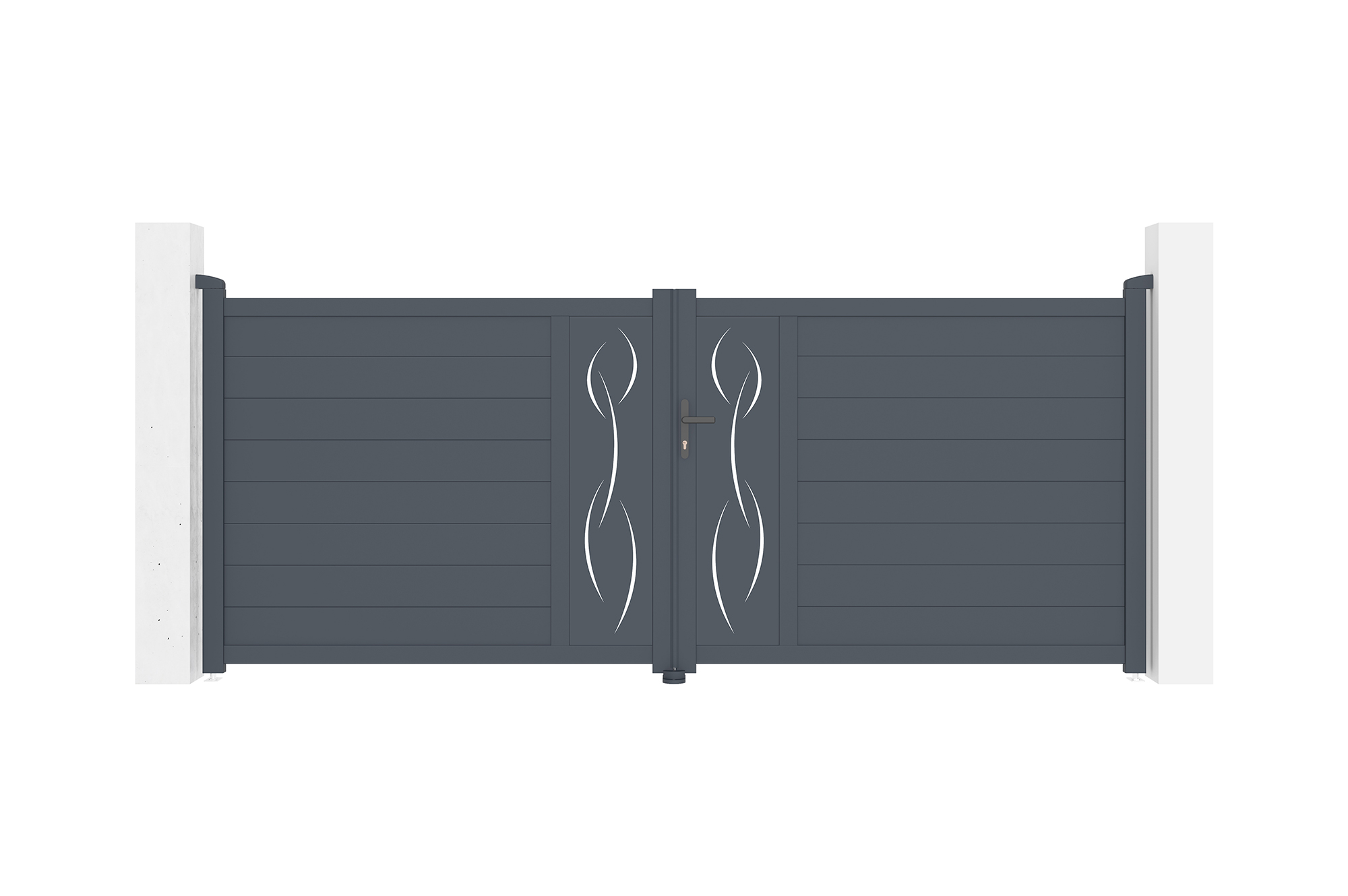 Puerta batiente de aluminio life 3,5m h.140cm