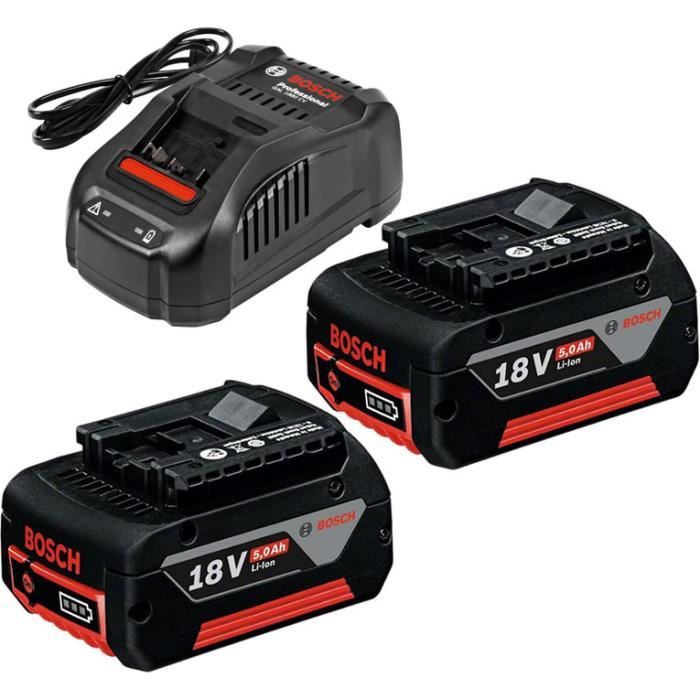 Kit inicio 2 bat. 18v 5ah + cargador rápido