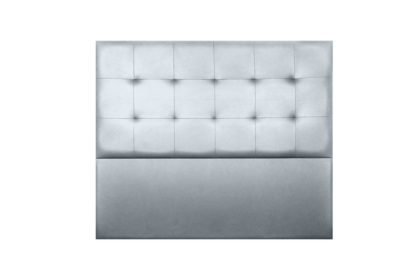 Cabecero aster polipiel plata 160