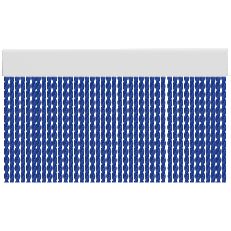 Cortina para puertas de PVC tube azul opaco / 120 x 220