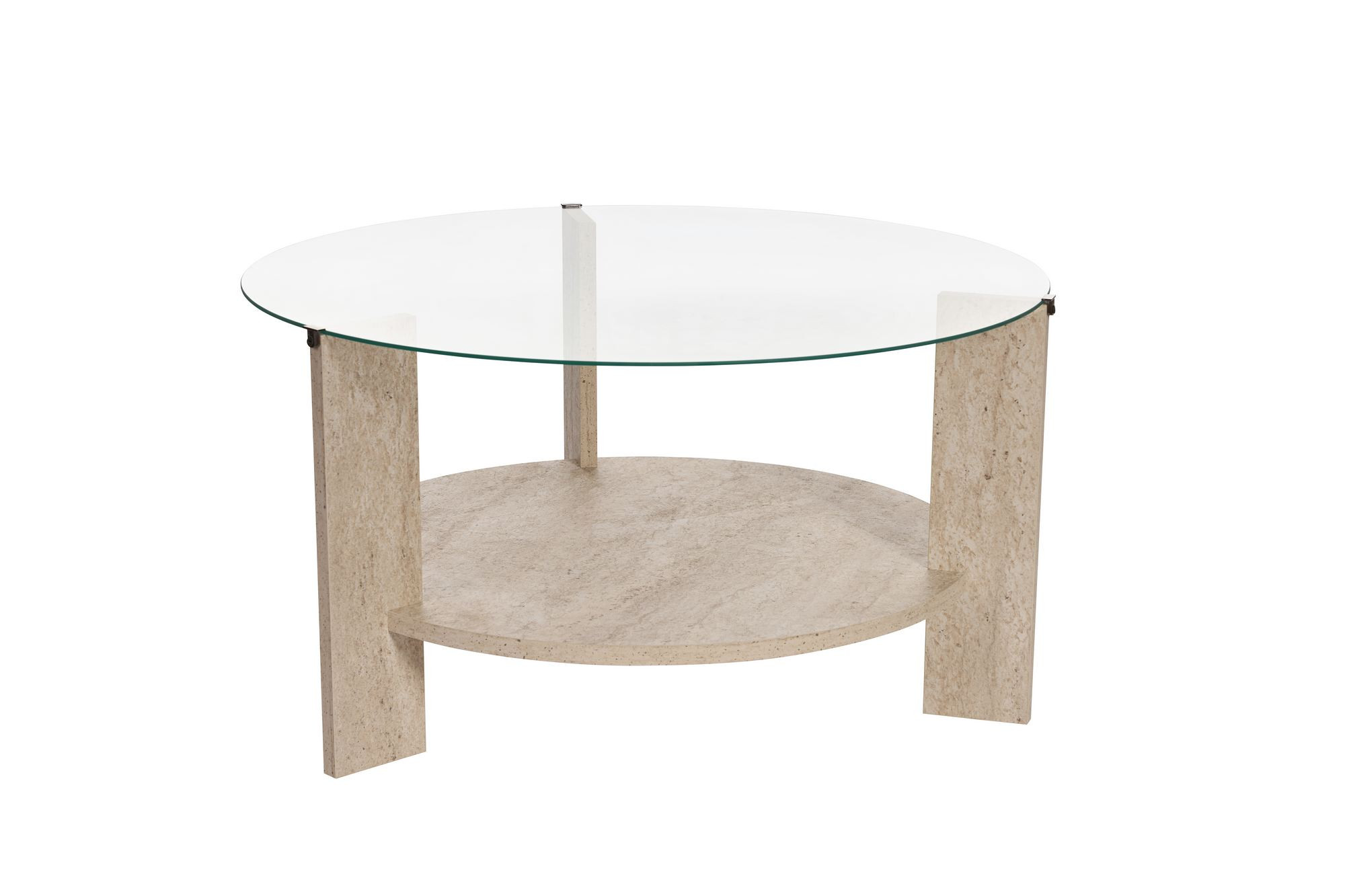Mesa de centro de madera <<clara>> - 75 x 75 x 40 cm - travertinotransparen