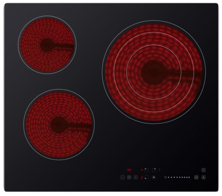 Midea mcht572b - encimera vitrocerámica control táctil