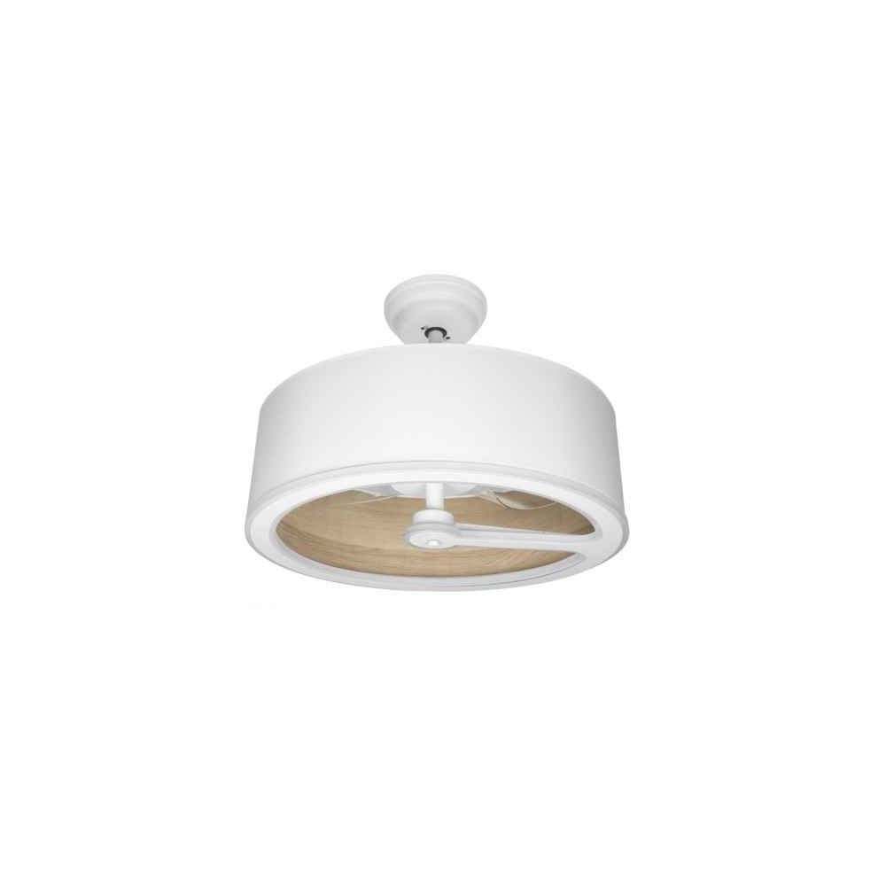 Ventilador de techo dc tatiana 110w blanco madera clara 3 aspas