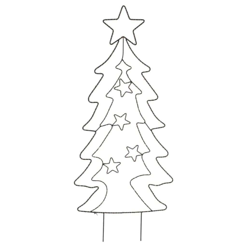 Árbol de navidad LED de 87 cm con 90 LED de metal ecd germany