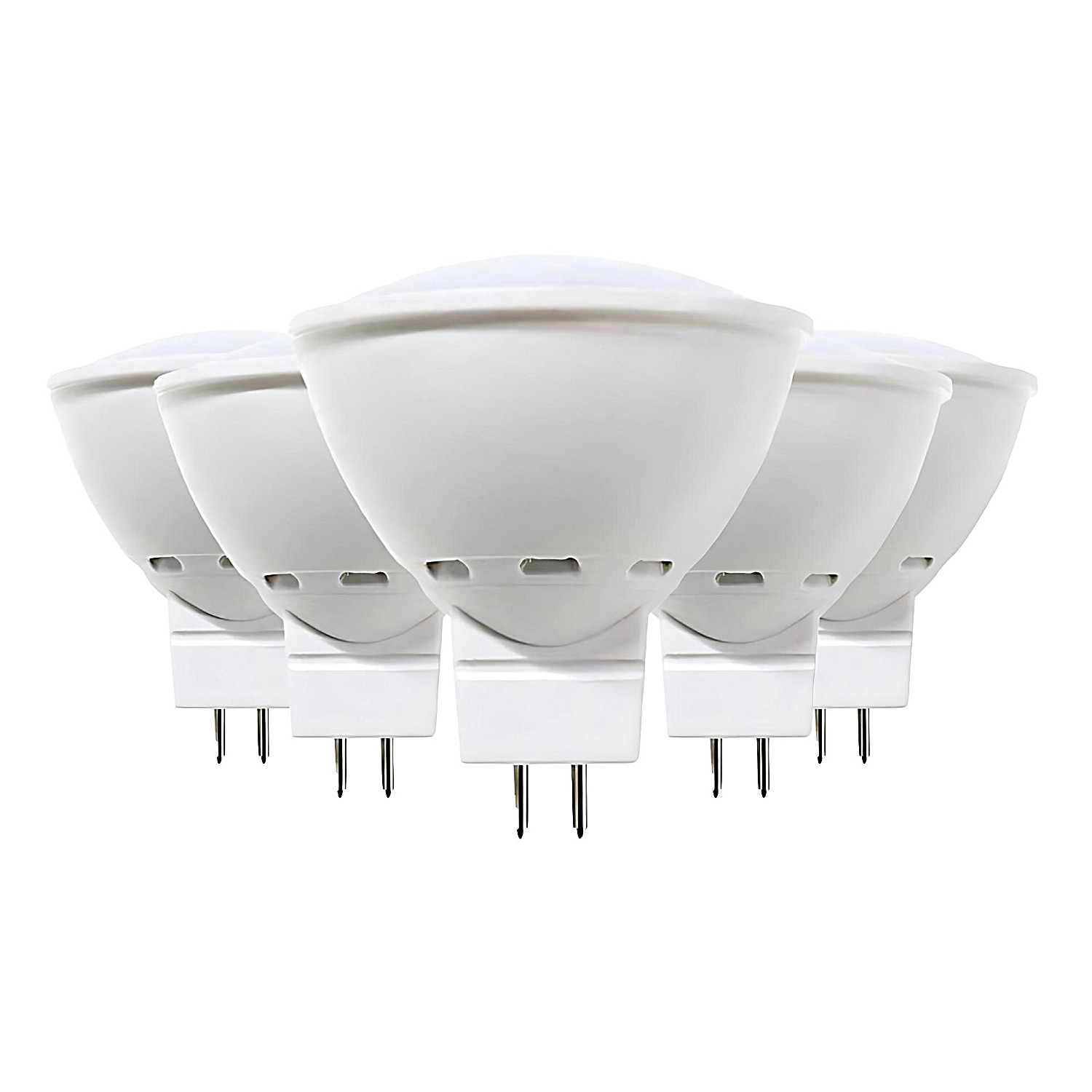 Pack 5 bombillas LED spotlight gu5.3 6w equi.50w 540lm 3000k 15000h