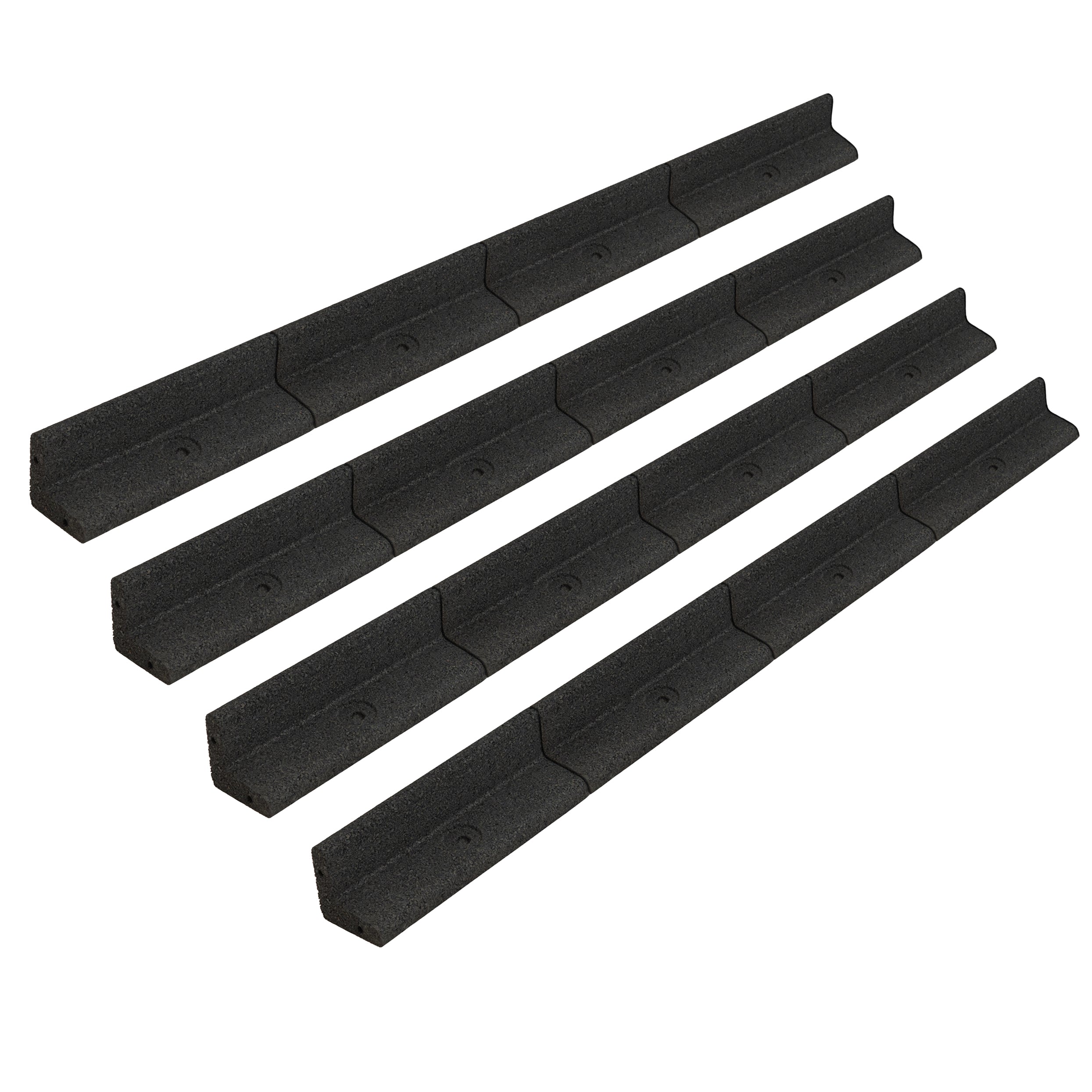 Bordura flexible para jardín 4 x 1.2 m – negra