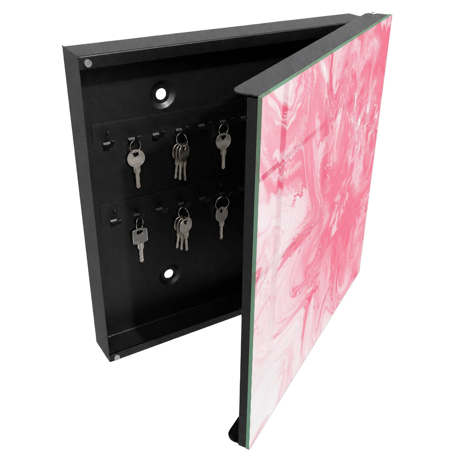 Caja guarda llaves 30x30x5 céfiro rosa, apertura derecha tulup