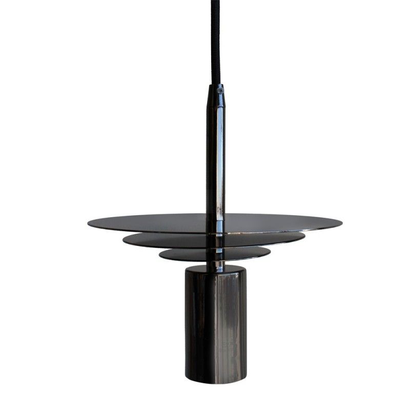 Lámpara de techo coLGante "saturno" E27 ip20 fabricado en metal color grafi