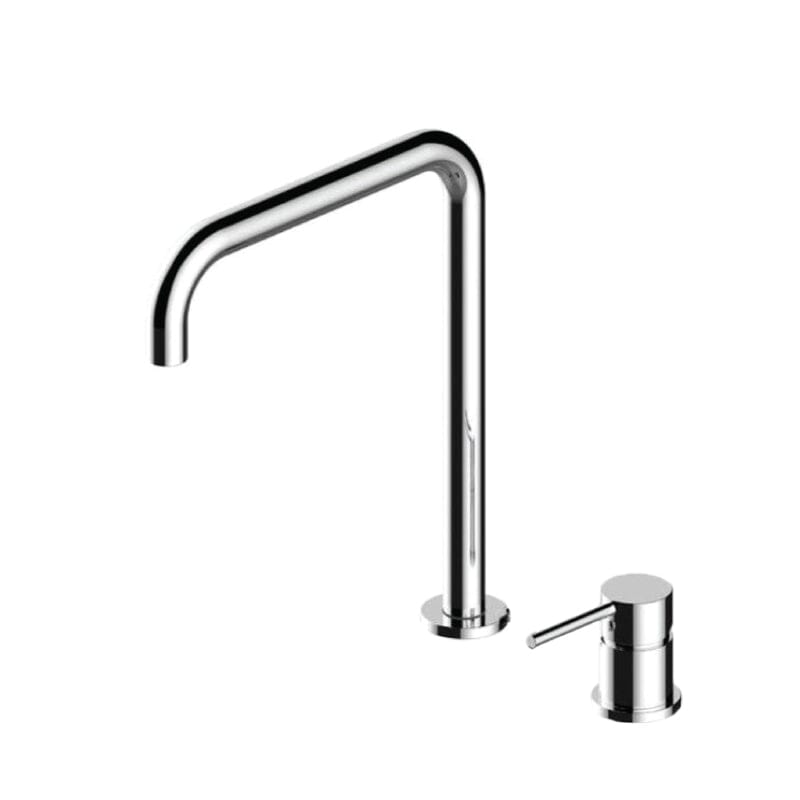 Grifo lavabo alto encastrado monomando giratorio orune cromado