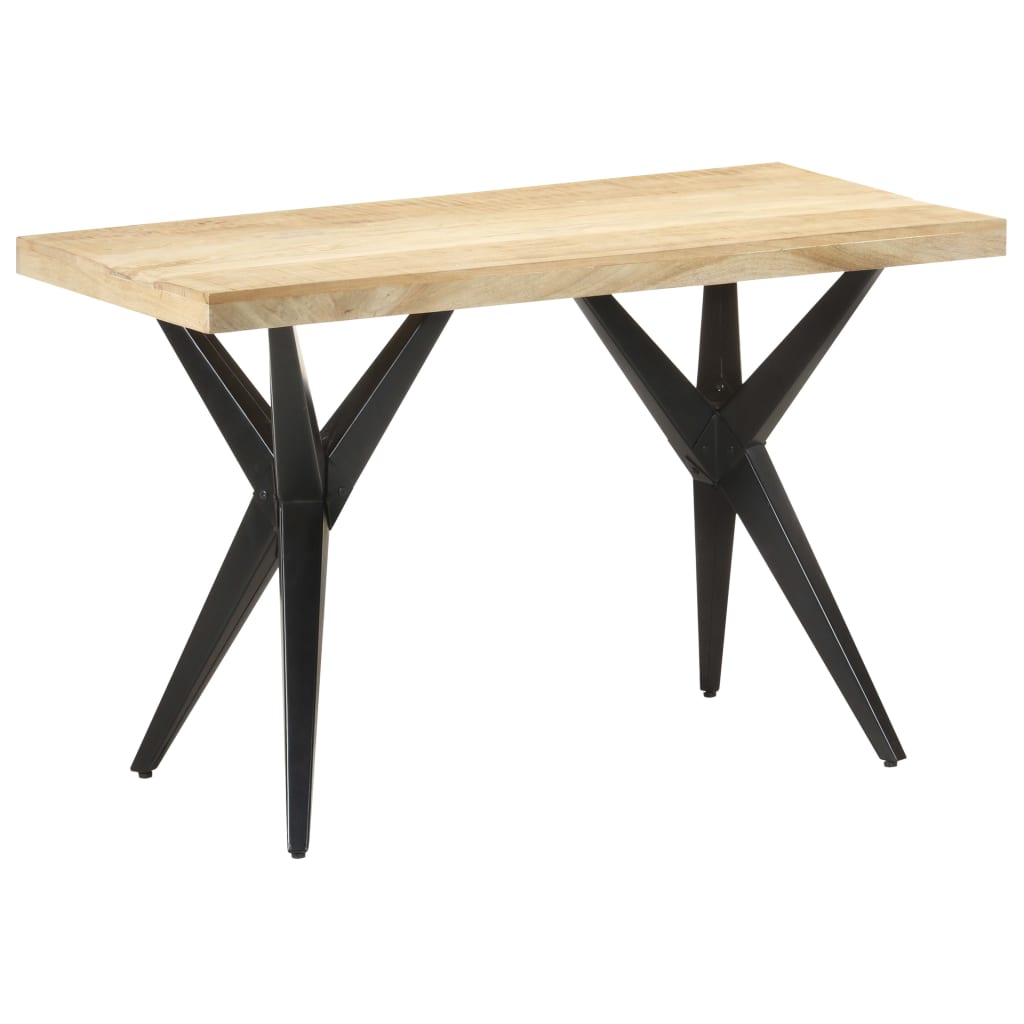 Mesa de comedor de madera maciza de mango 120x60x76 cm oif431794