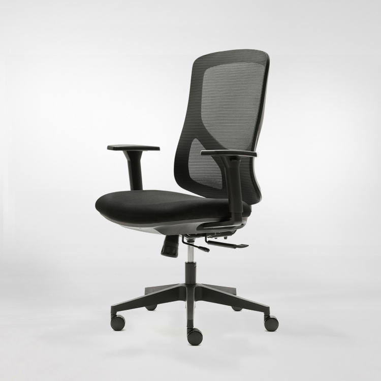 Silla ergonómica euromof nantes white or black edition negro