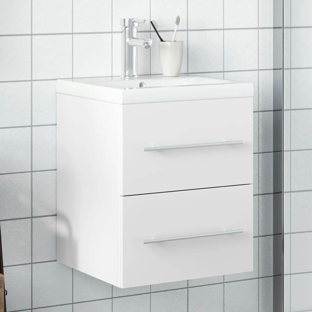 Mueble de baño con lavabo integrado blanco es6023