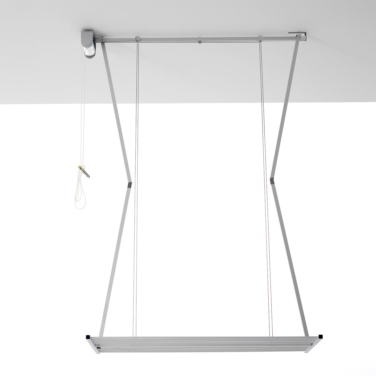 Tendedero techo 152 cm foxydry mini gris, ajustable, salvaspacio