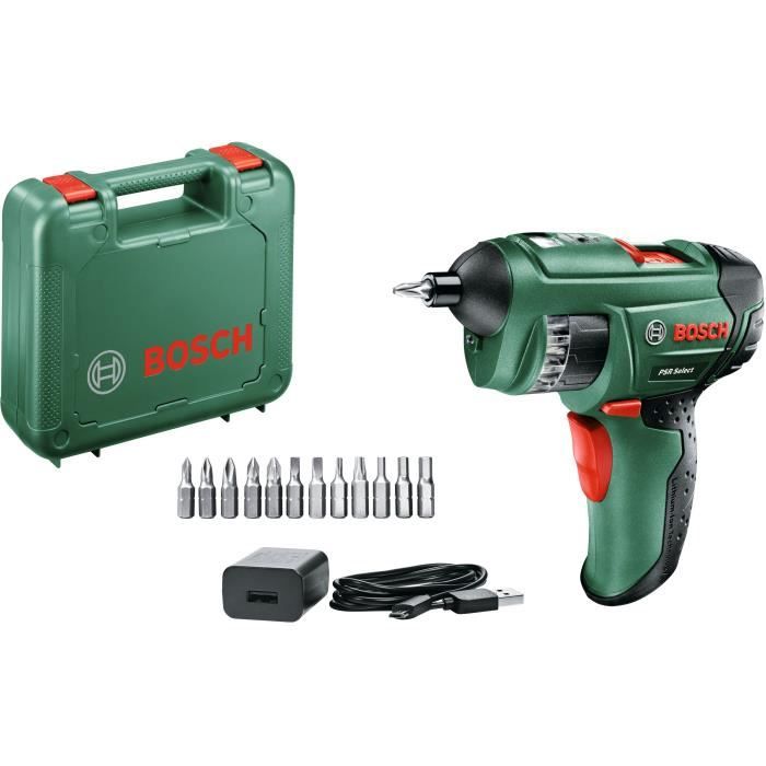 Destornillador inalámbrico Bosch - psr select (batería integrada de 3,6 v -