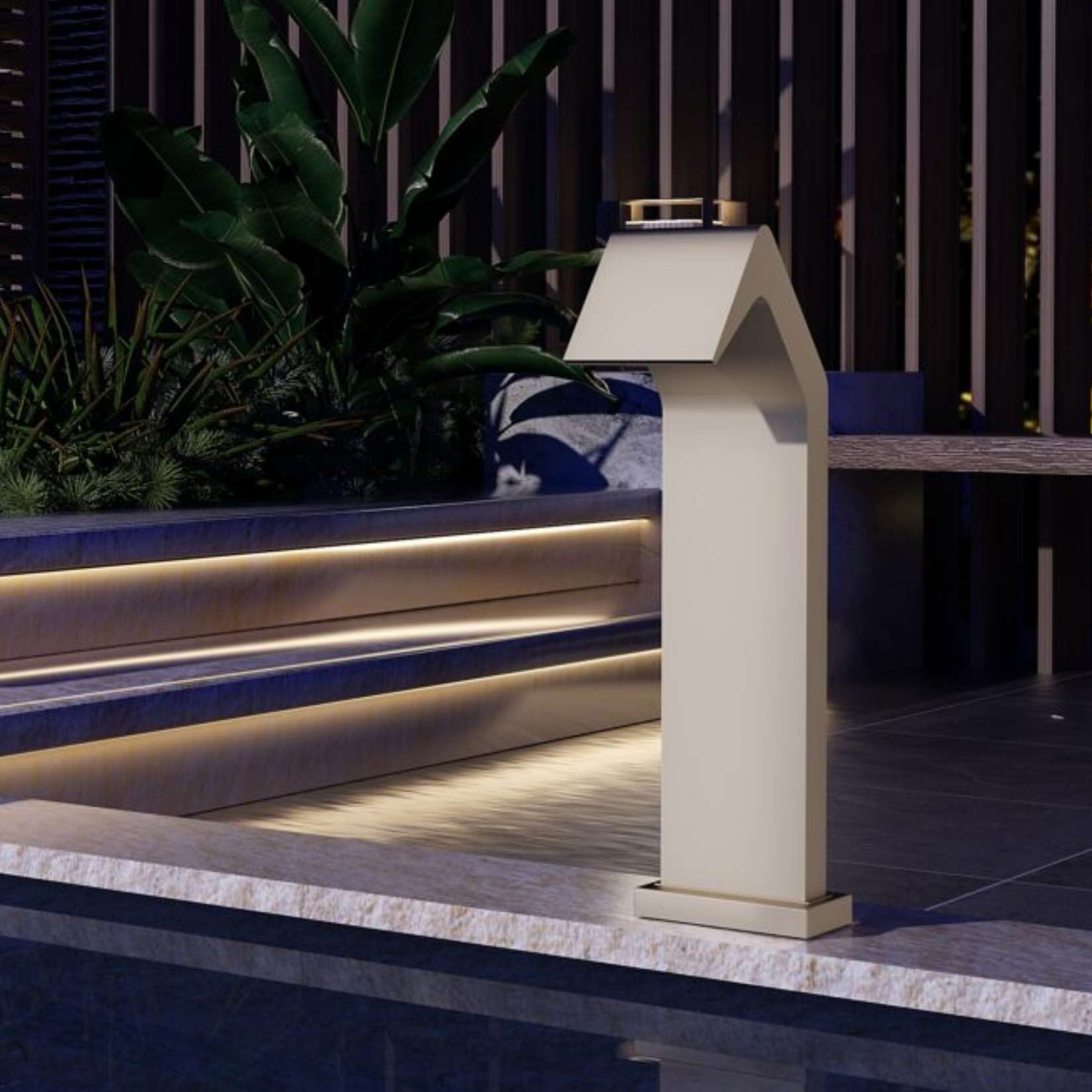 Rociador de cascada niagara en acero inox moka | poolimex |150x55mm