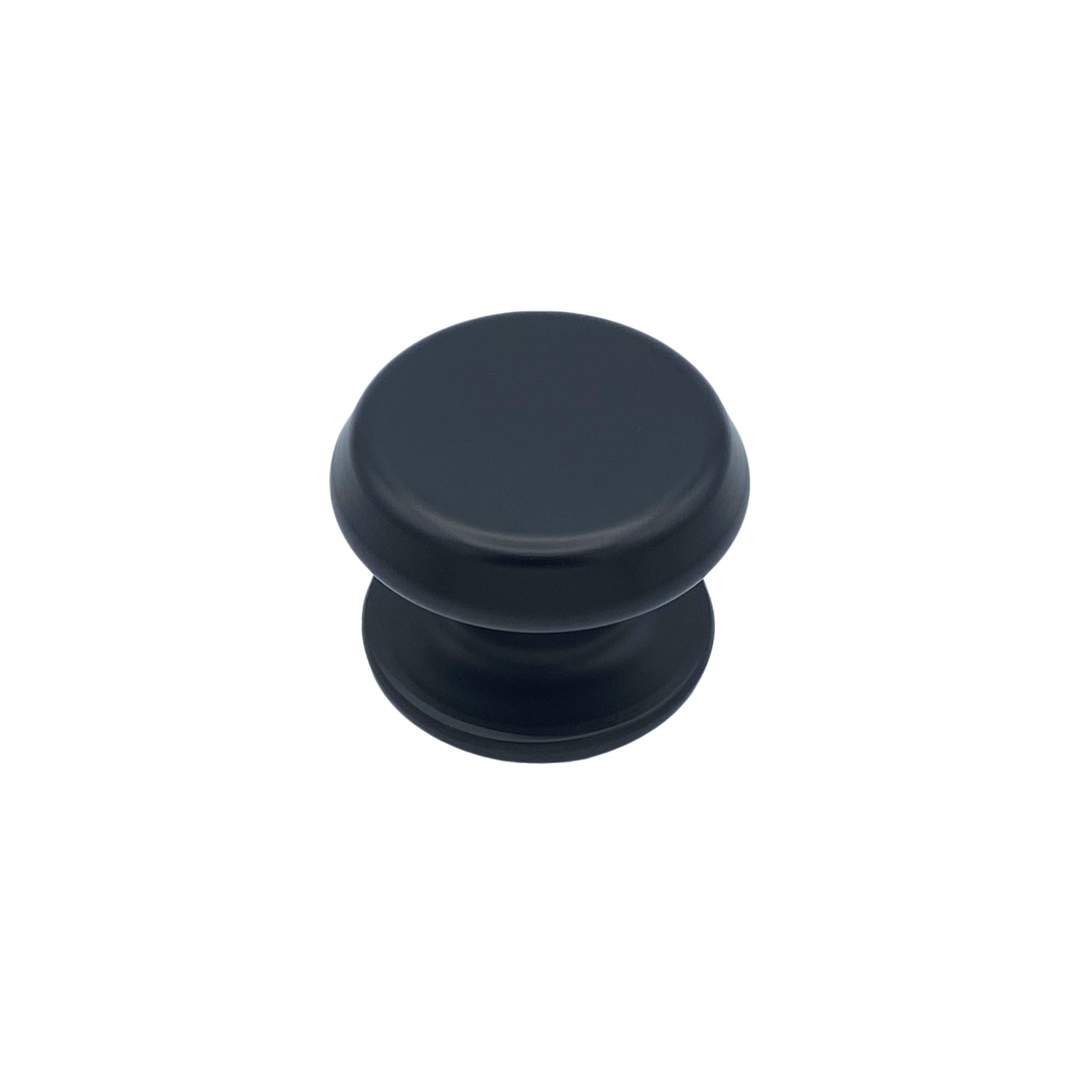 Pomo fijo para puerta, d: 80 mm, en aluminio, color negro