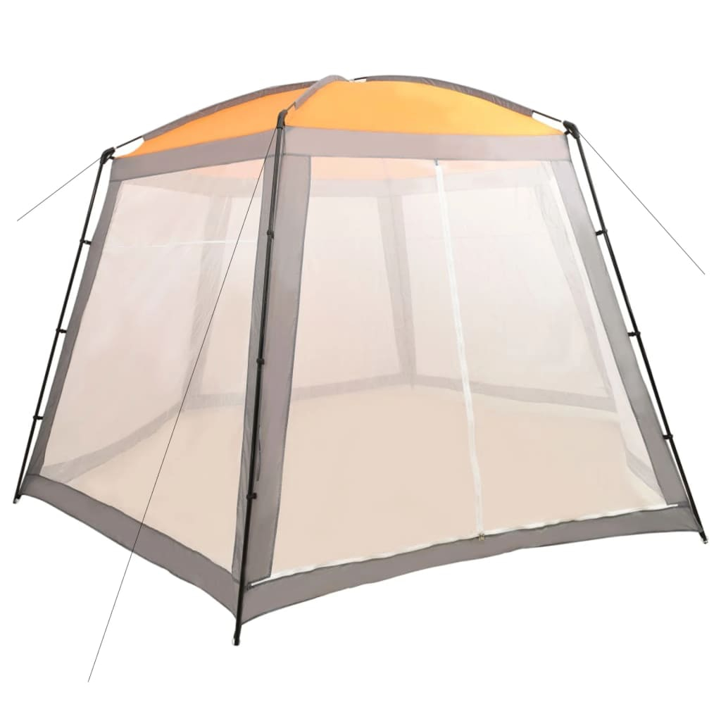 vidaXL carpa para piscina de tela gris 500x433x250 cm
