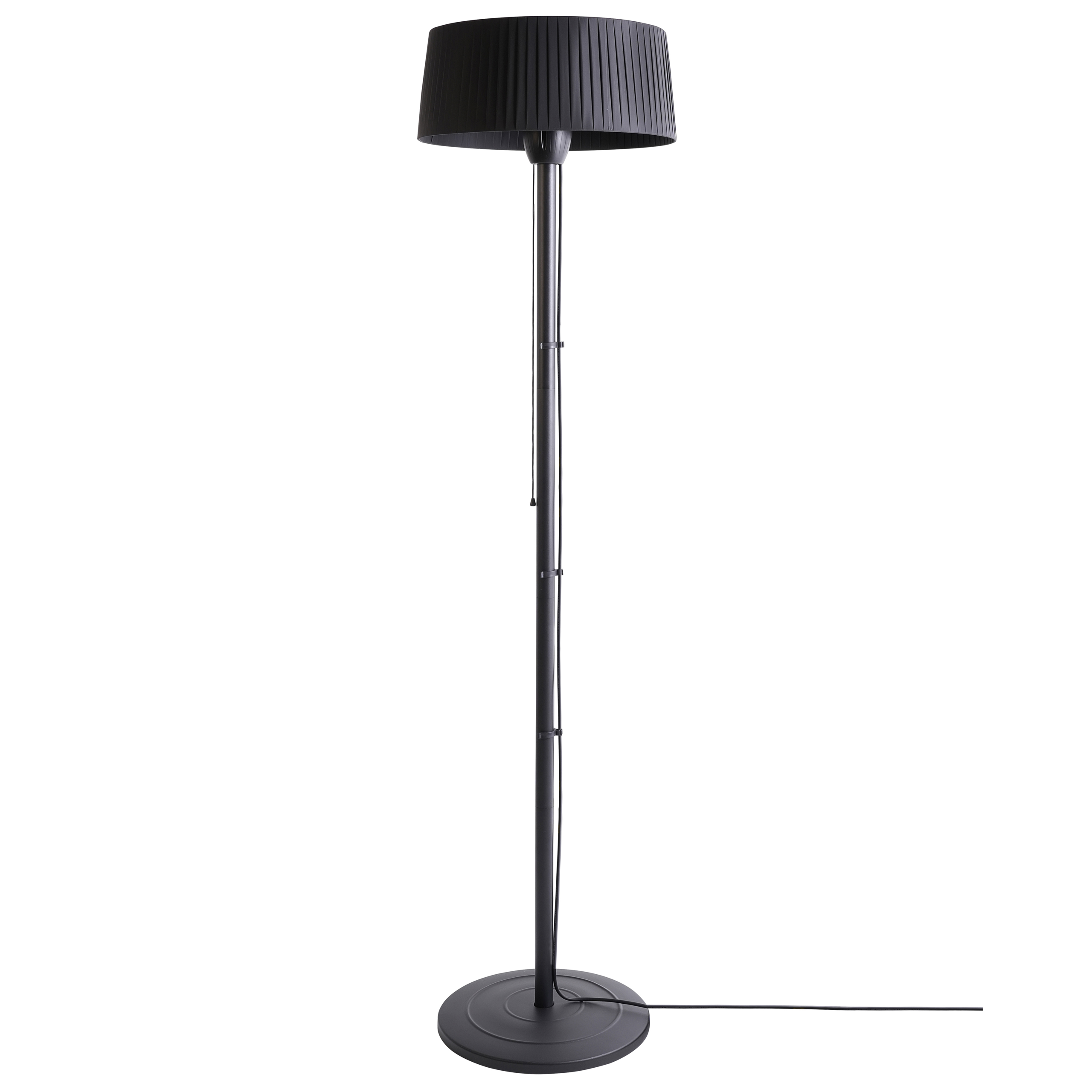 Estufa de infrarrojos de pie para exterior varazze 1500 w negro