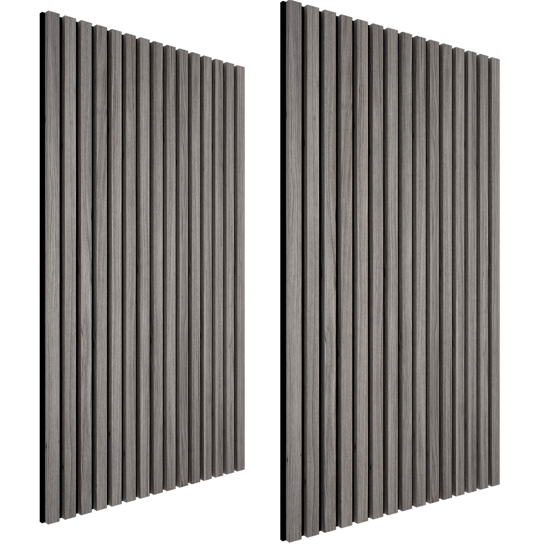 2 paneles de pared aspecto de madera 50x110x1,8 cm, roble gris claro