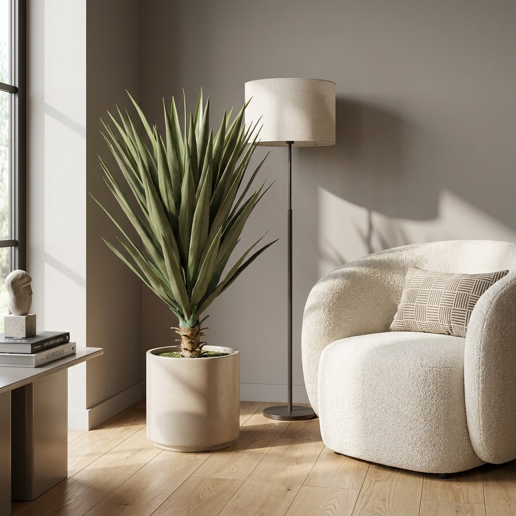 Planta artificial yuca 80cm marrón y verde - naturing monde