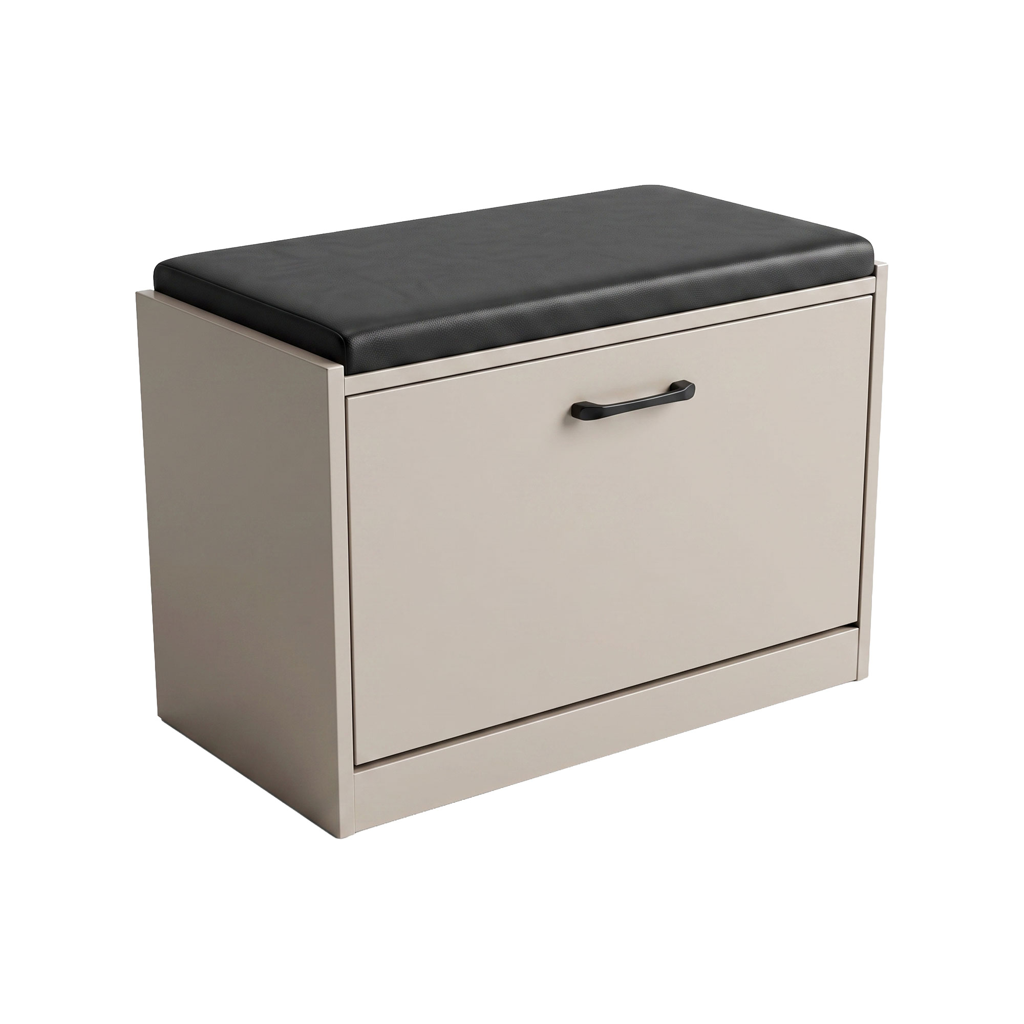 Kaizen - banco de entrada con zapatero 63x47x30 cm para 9 pares, gris