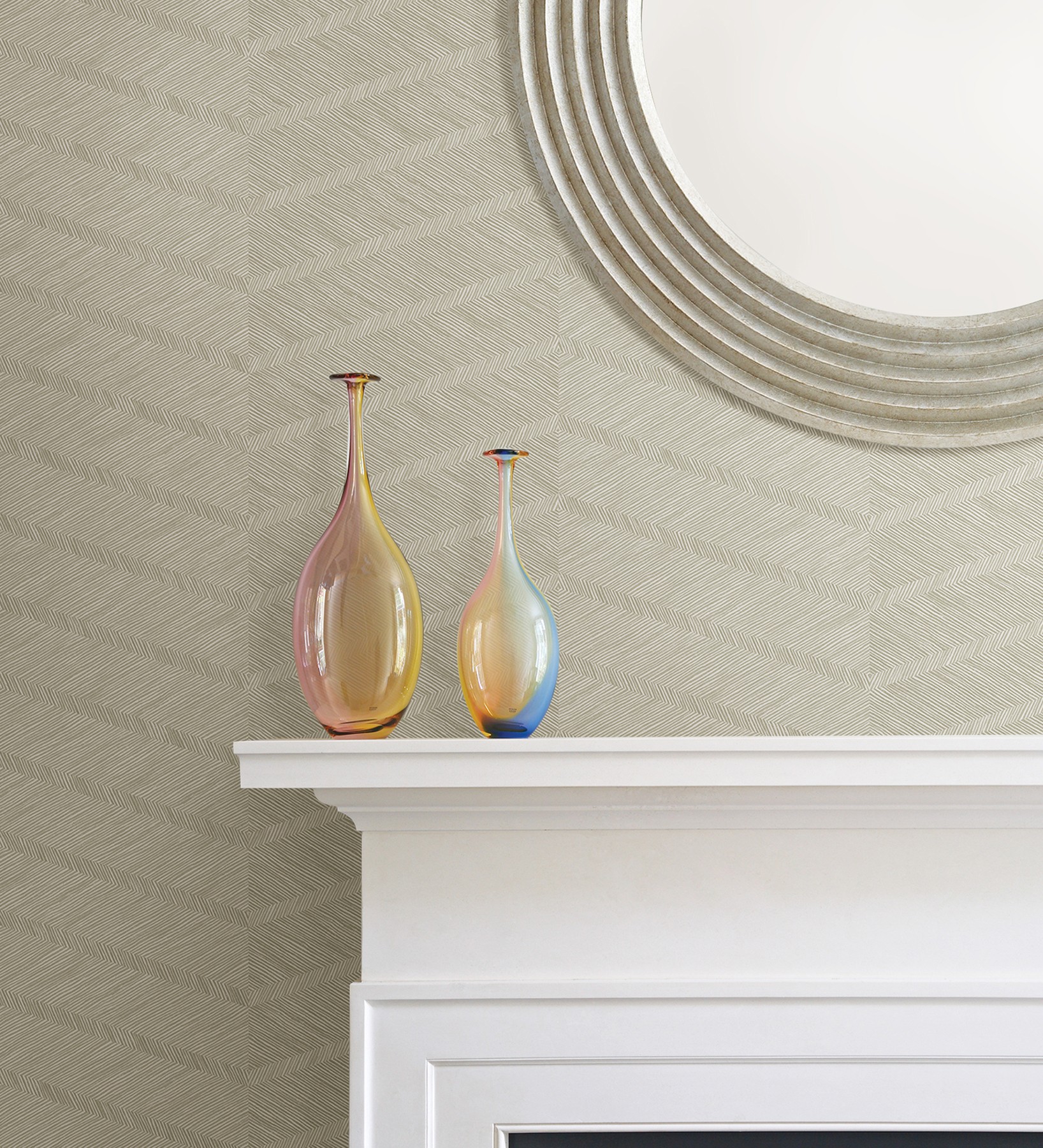 Papel pintado gaulan de rayas de espigas en 5.23m²