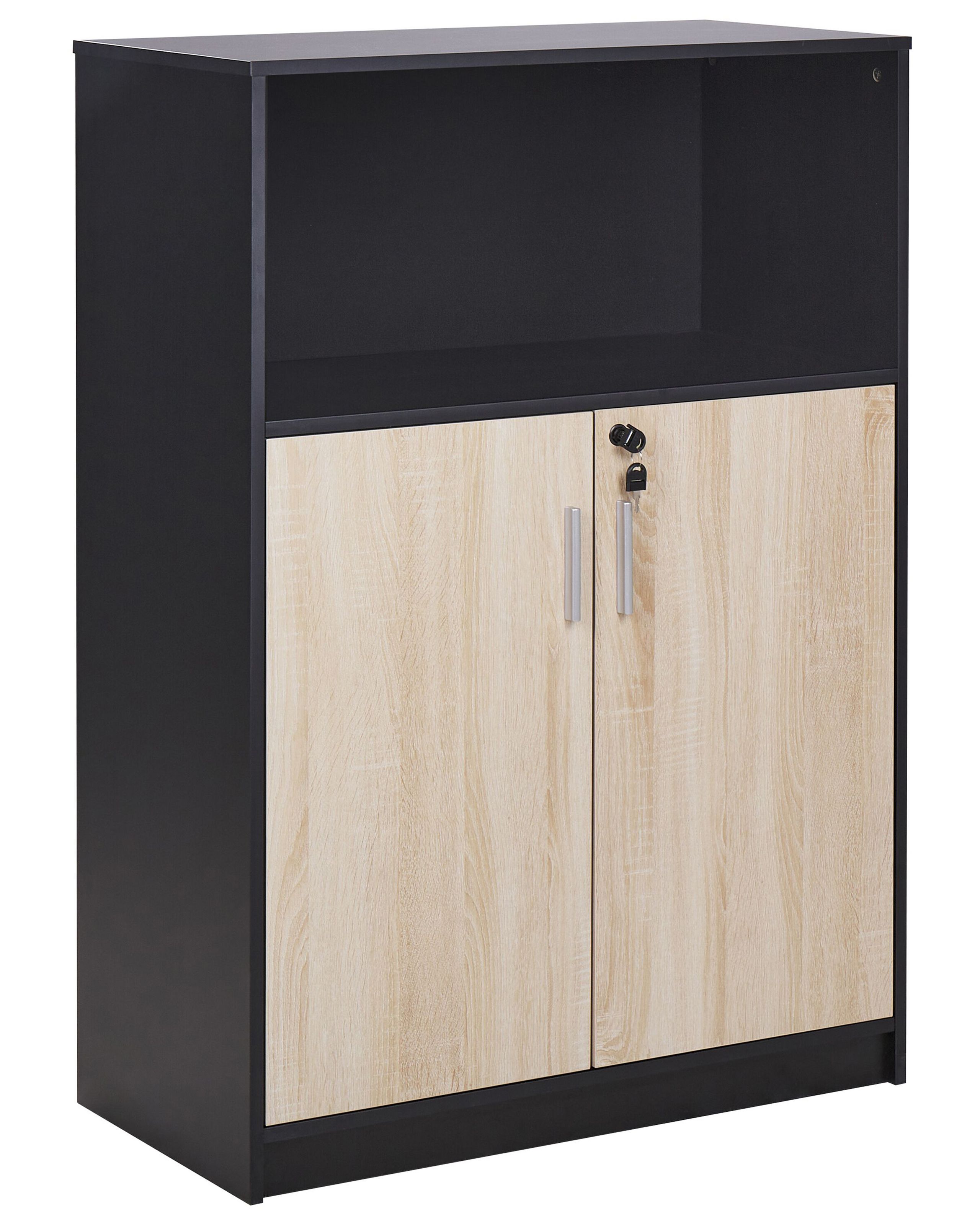 Mueble de oficina zehna marrón/negro
