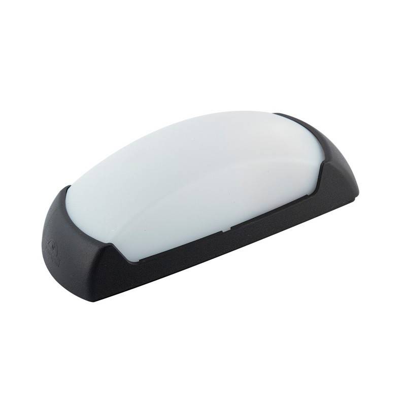 Aplique de pared fumagalli francy opal E27 - negro