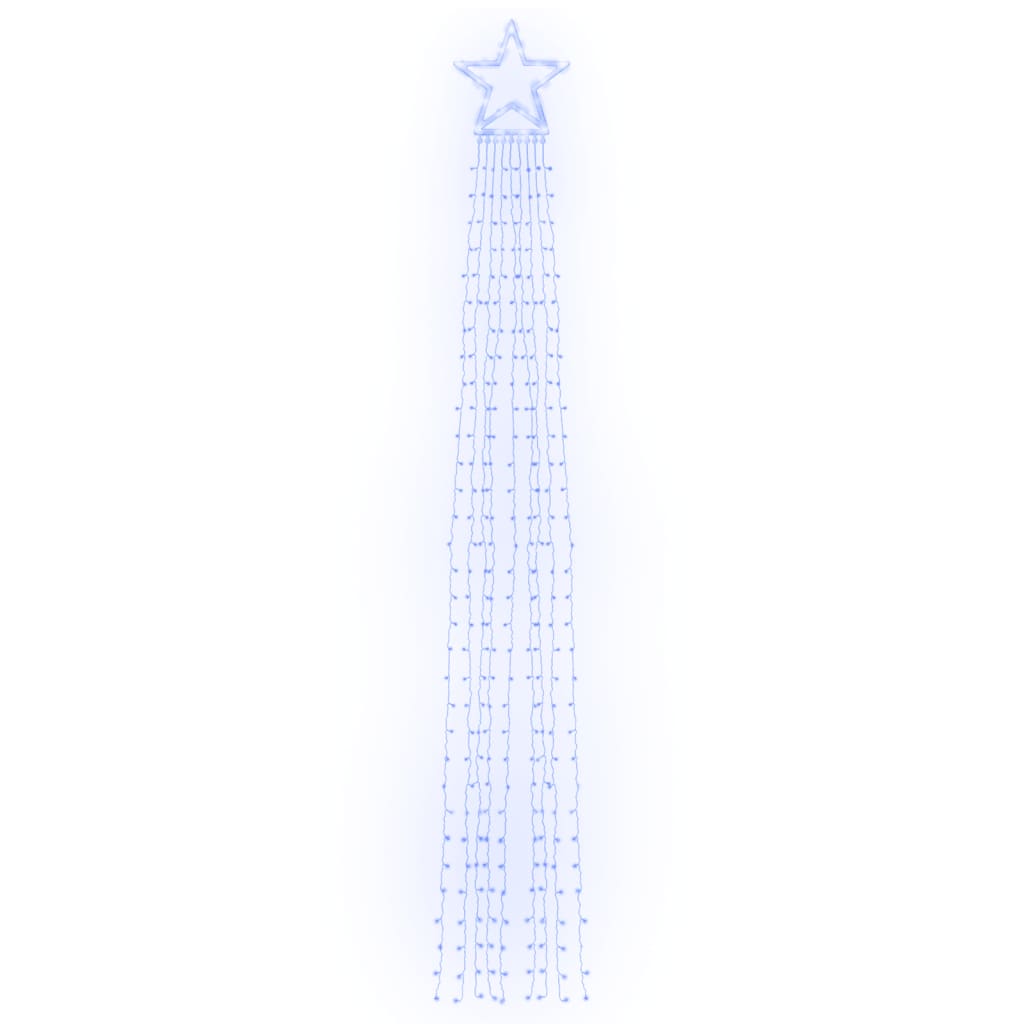 vidaXL luces para árbol de navidad 320 LED azul 375 cm