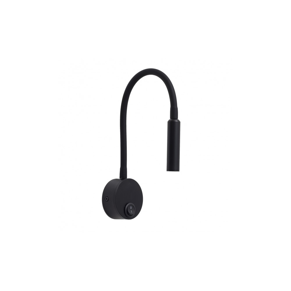 Aplique pared madrazo negro neutra 6.3cm