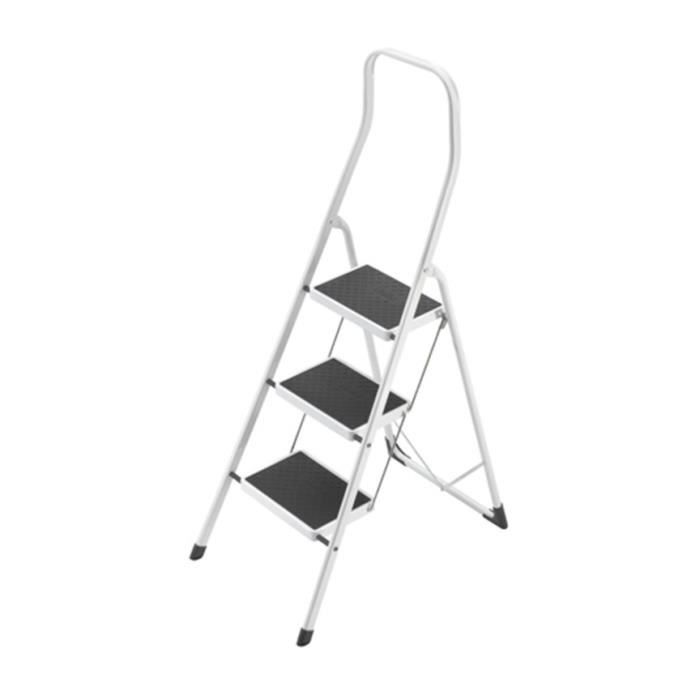 Hailo escalón de diseño plegable de acero de seguridad de 3 peldaños