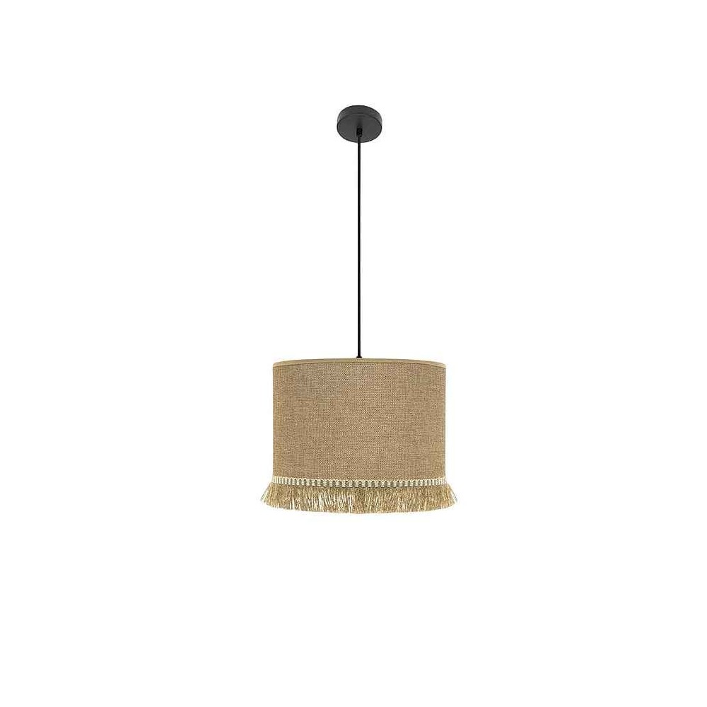 Colgante sibila 2xE27 negro/arena regx50x50 cm