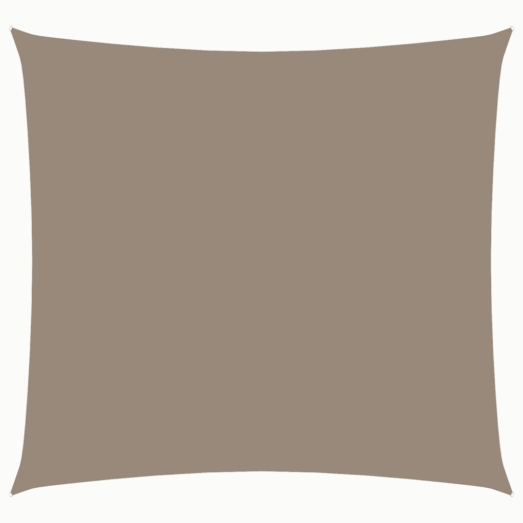 vidaXL toldo de vela cuadrado tela oxford gris taupe 3x3 m