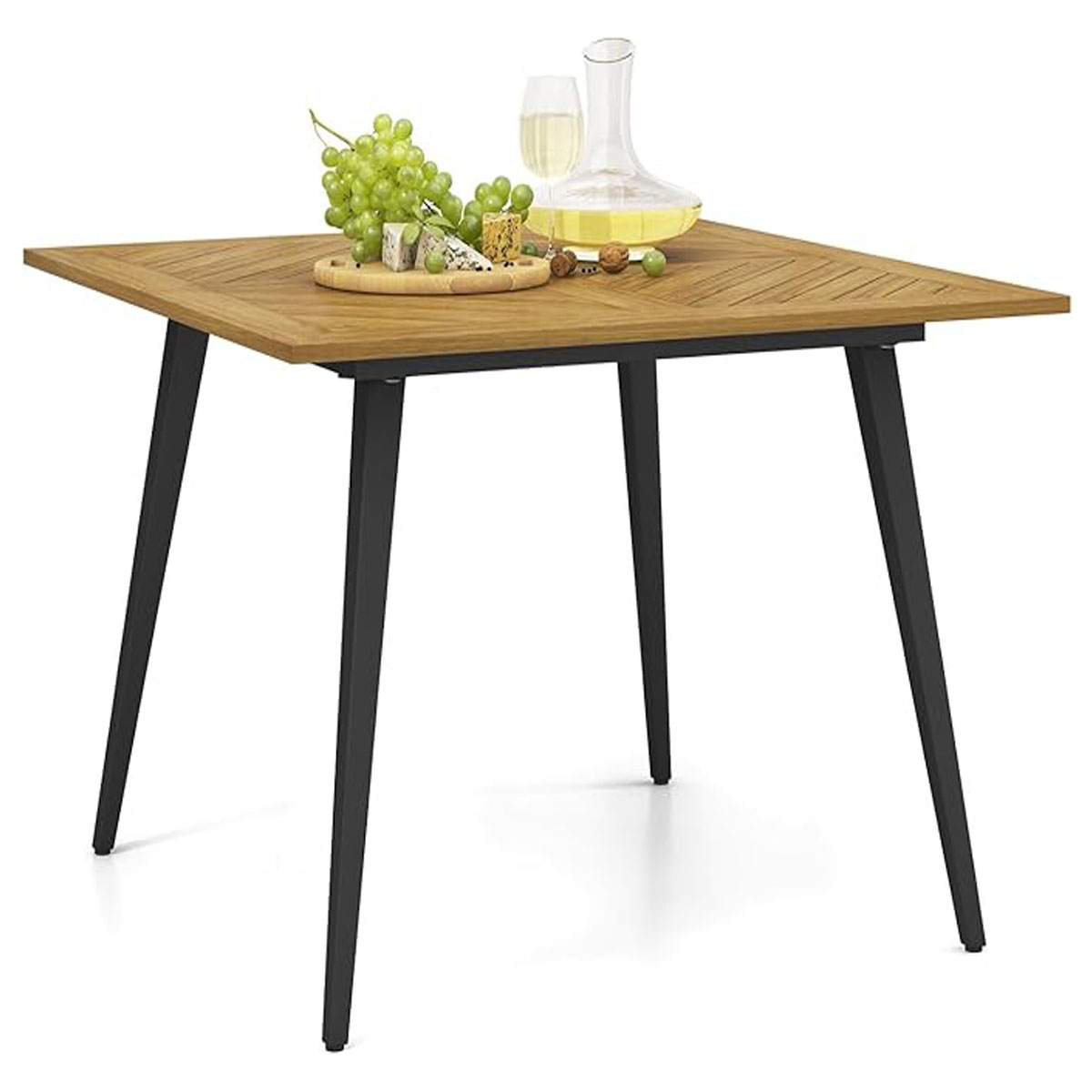 Mesa de comedor de exterior 107 x 107 x