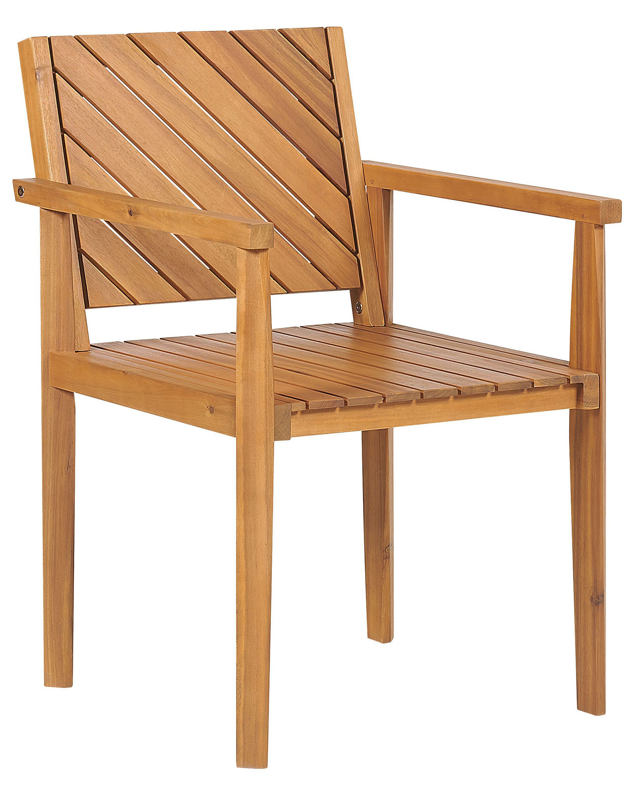 Silla de jardín baratti madera de acacia marrón