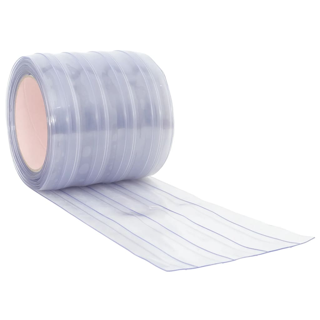vidaXL tira de cortina para puertas PVC transparente 200x1,6 mm 50 m