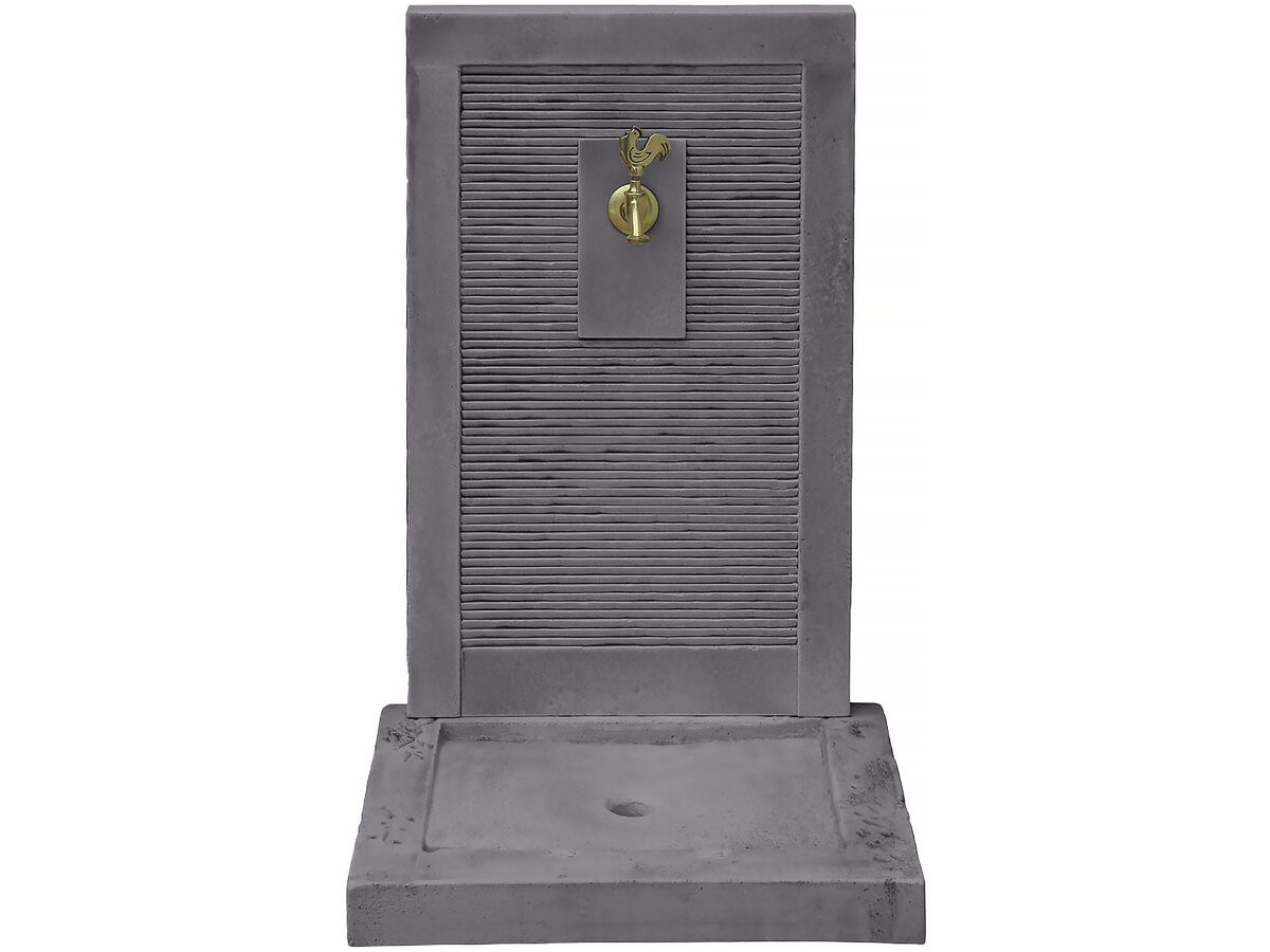 Fuente "etna" - piedra - 57 x 42 x 87 cm - gris