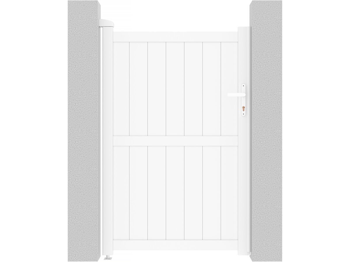Puerta jardin aluminio "lola" - 101.2 x 155.9 cm - blanco