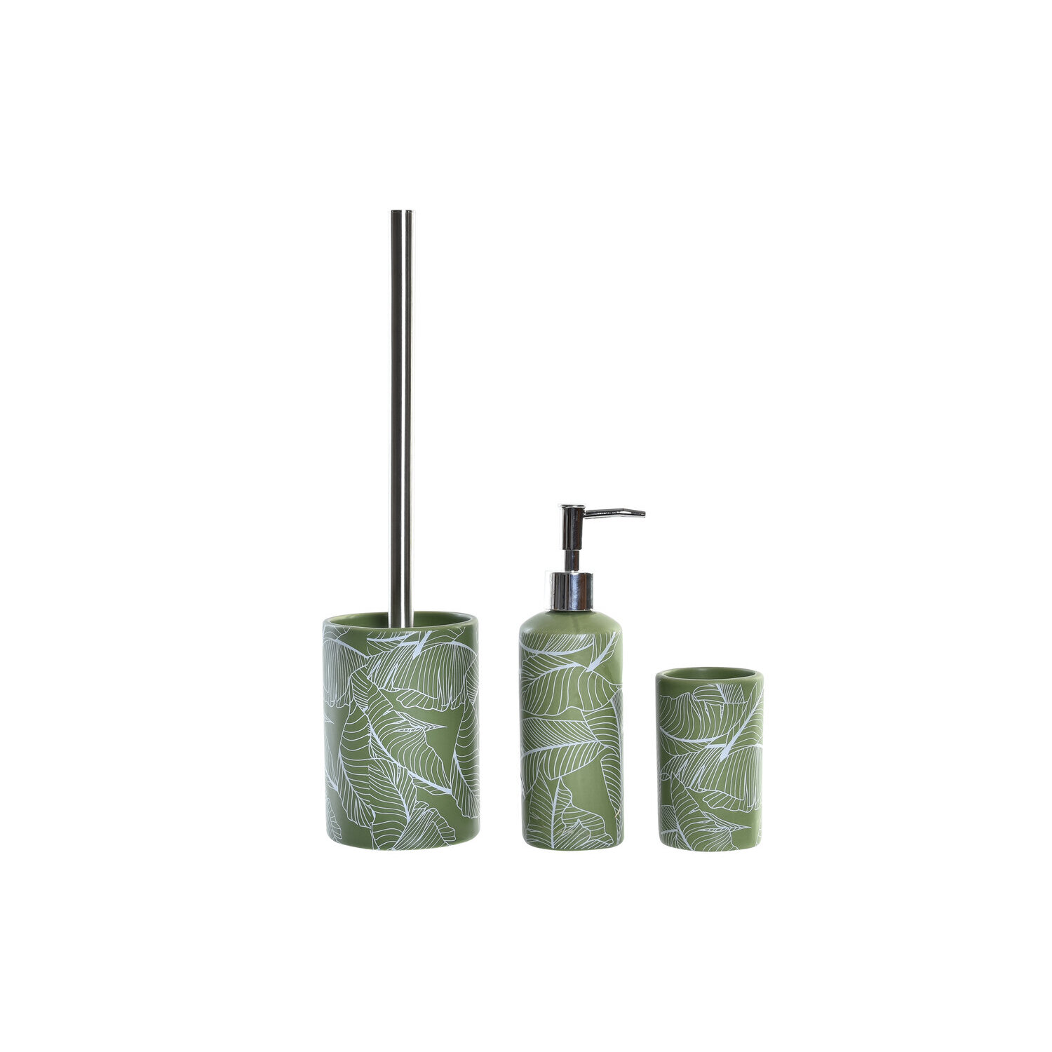 Set 3 baño de dolomite y pp 9,5x9,5x37cm