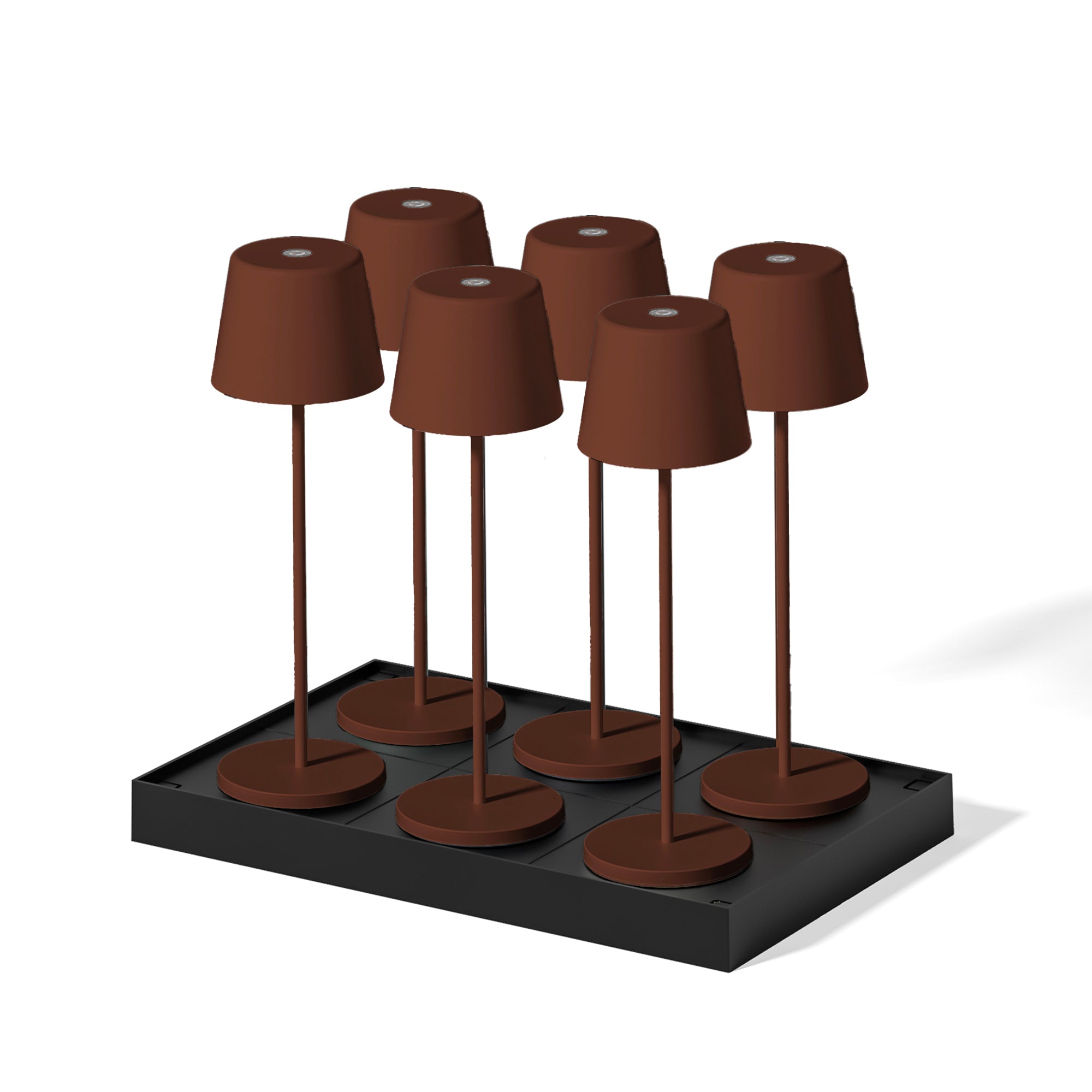 Juego de 6 lámparas de mesa con base h38cm kelly
