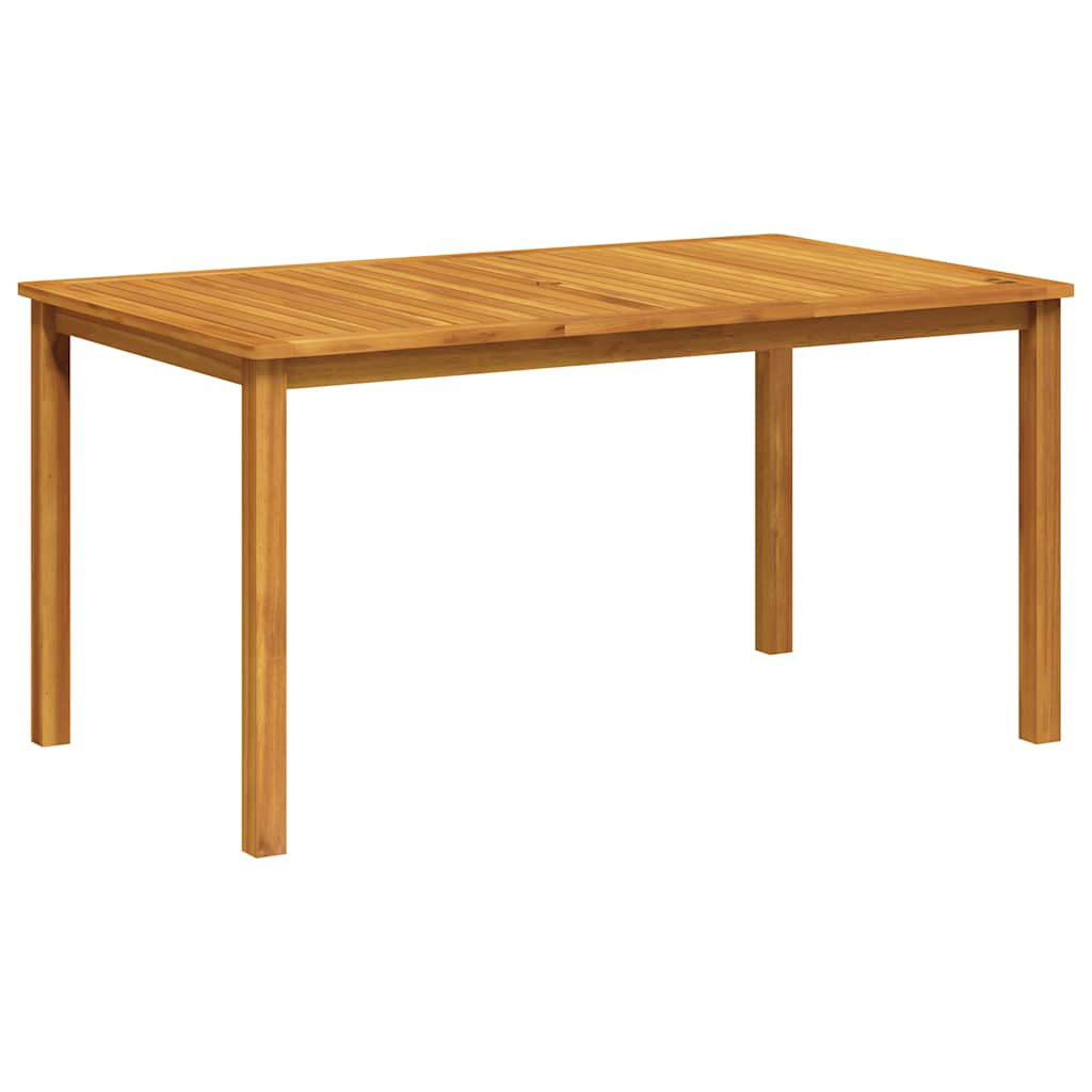 vidaXL mesa de jardín madera maciza de acacia 150x90x74 cm
