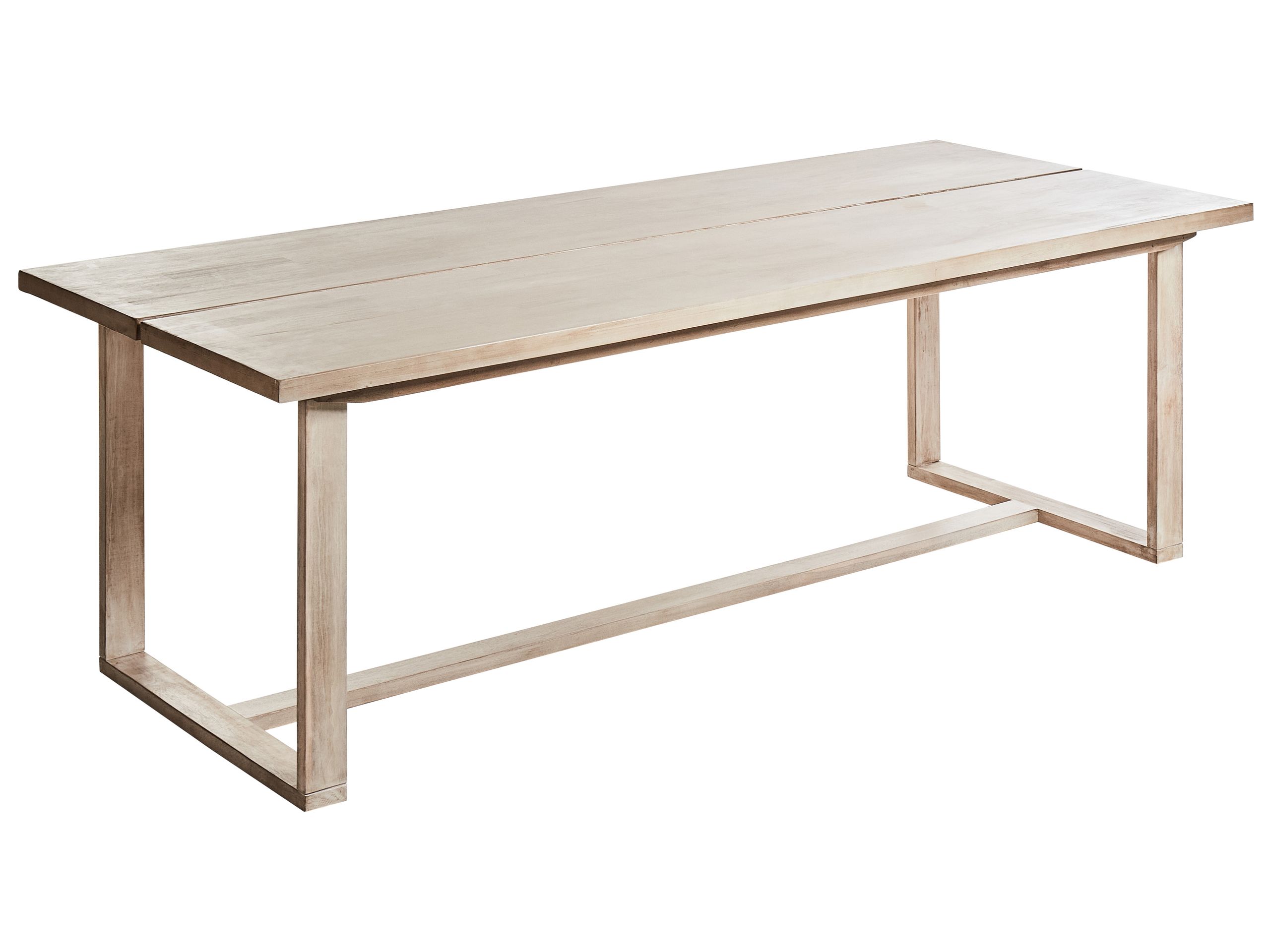 Mesa de jardín azzanello 230 cm 100 cm madera de acacia marrón claro