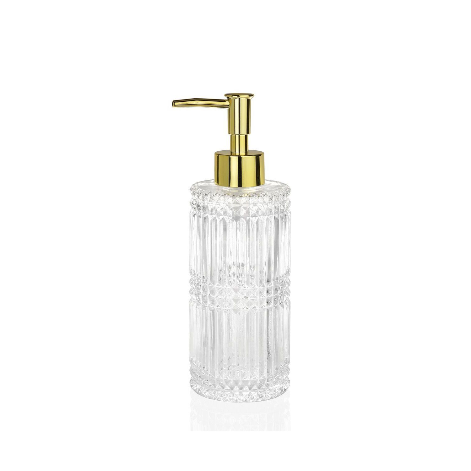 Dispensador vidrio/dorado diamond