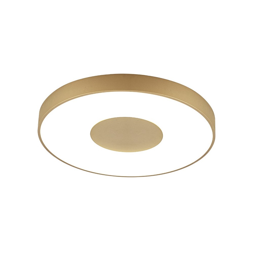 Mantra plafón LED coin redondo con control remoto oro regulable