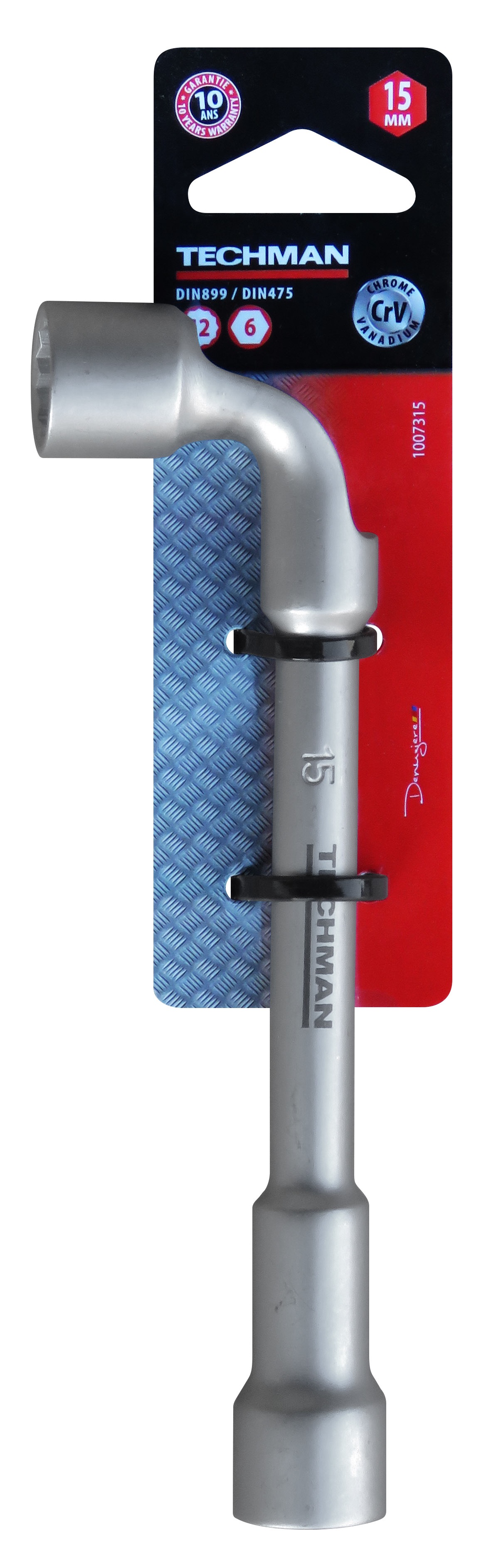 Llave de tubo industrial de 15 mm